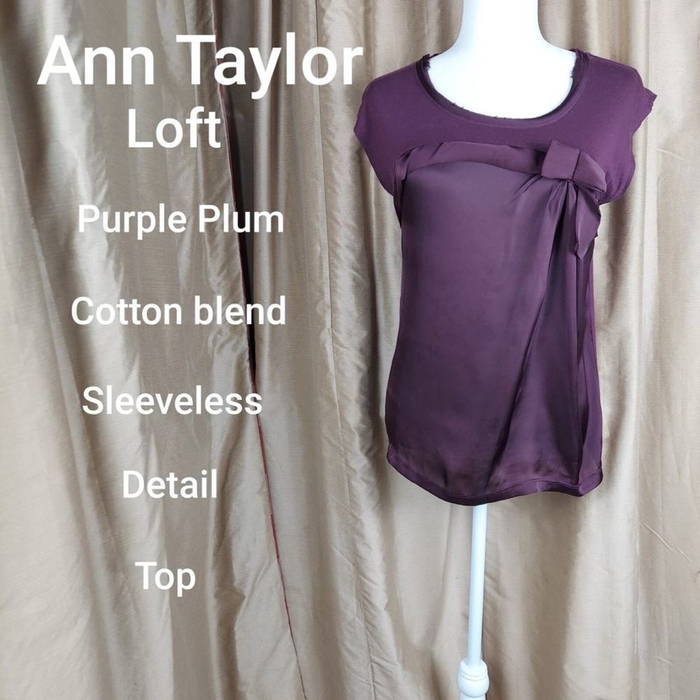 LOFT Women's Rich Plum Blouse